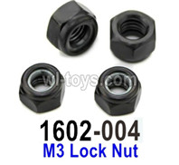UDI RC 1602 Panther Parts-M3 Lock Nut-1602-004-4 Set. UDIRC UD1602 1/16 Car Parts.